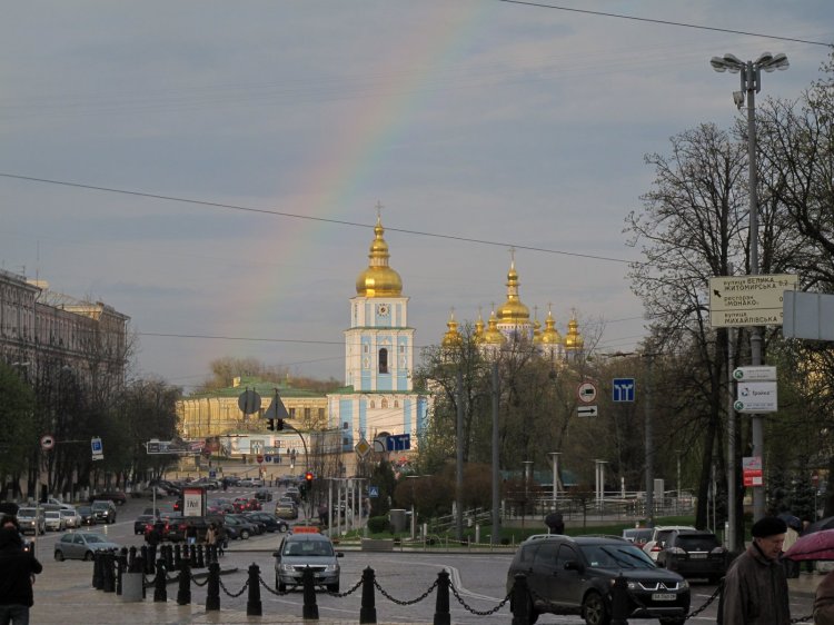 Радуга Радуга над Михайловским собором