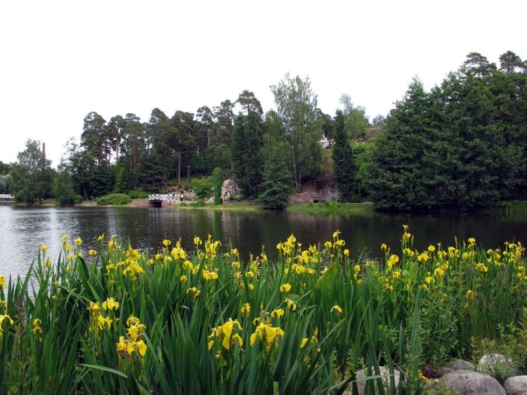Скала на противоположном берегу