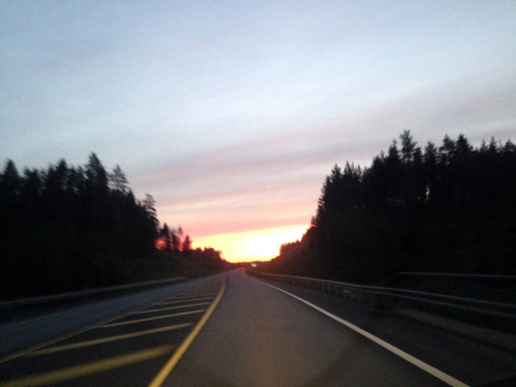 Восход ночью