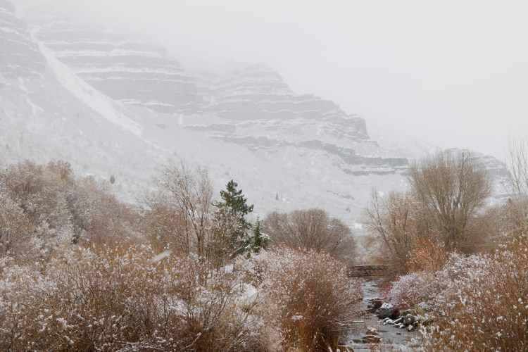Mountains and clouds